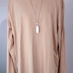 NWOT 2X Bella- Canvas Long Sleeve Cream Blouse C3844